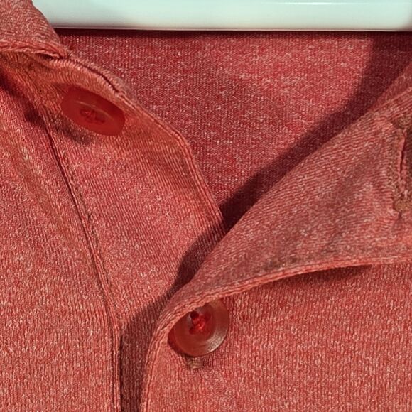 Nike Golf Dri Fit Polo Mens  Standard Fit Heathered Red Grey size Med Colorblock - Picture 5 of 14